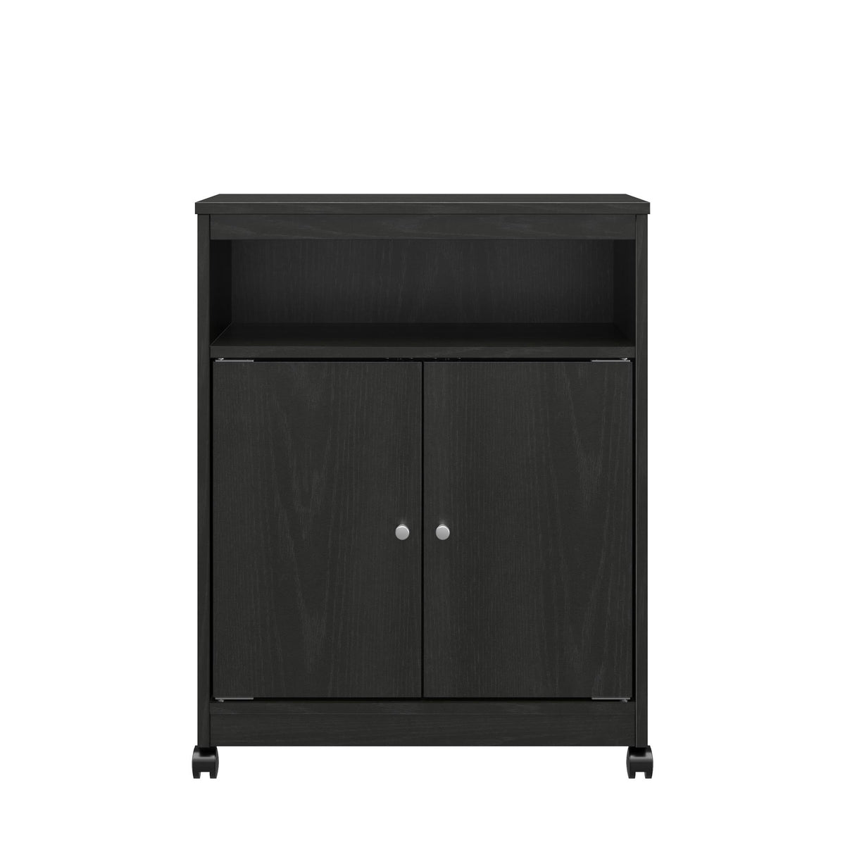 Black shop microwave cart