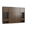 Signature Sleep Single Side Cabinet for Wall Beds with Pullout Nightstand and Storage - Columbia Walnut