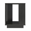 Knowle Contemporary Side Table - Black Oak