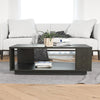 Knowle Contemporary Rectangle Coffee Table - Black Oak
