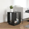 Knowle Contemporary Side Table - Black Oak