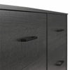 BrEZ Build Pearce Wide 6 Drawer Dresser, Black Oak - Black Oak - 6 Drawer