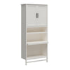 Luxe 5-Shelf Closet Vanity Tower - Ivory Oak