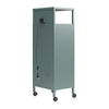 Cache Metal Locker-Style Mobile Storage Cart - Hunter Green/Silver Pine