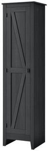 Farmington 18" Wide Storage Cabinet, Black Oak - Black Oak
