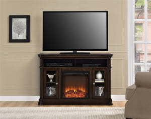 Brooklyn Electric Fireplace TV Console for TVs up to 50", Espresso - Espresso - N/A