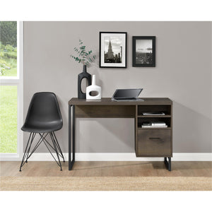 Candon Computer Desk - Medium Brown - N/A