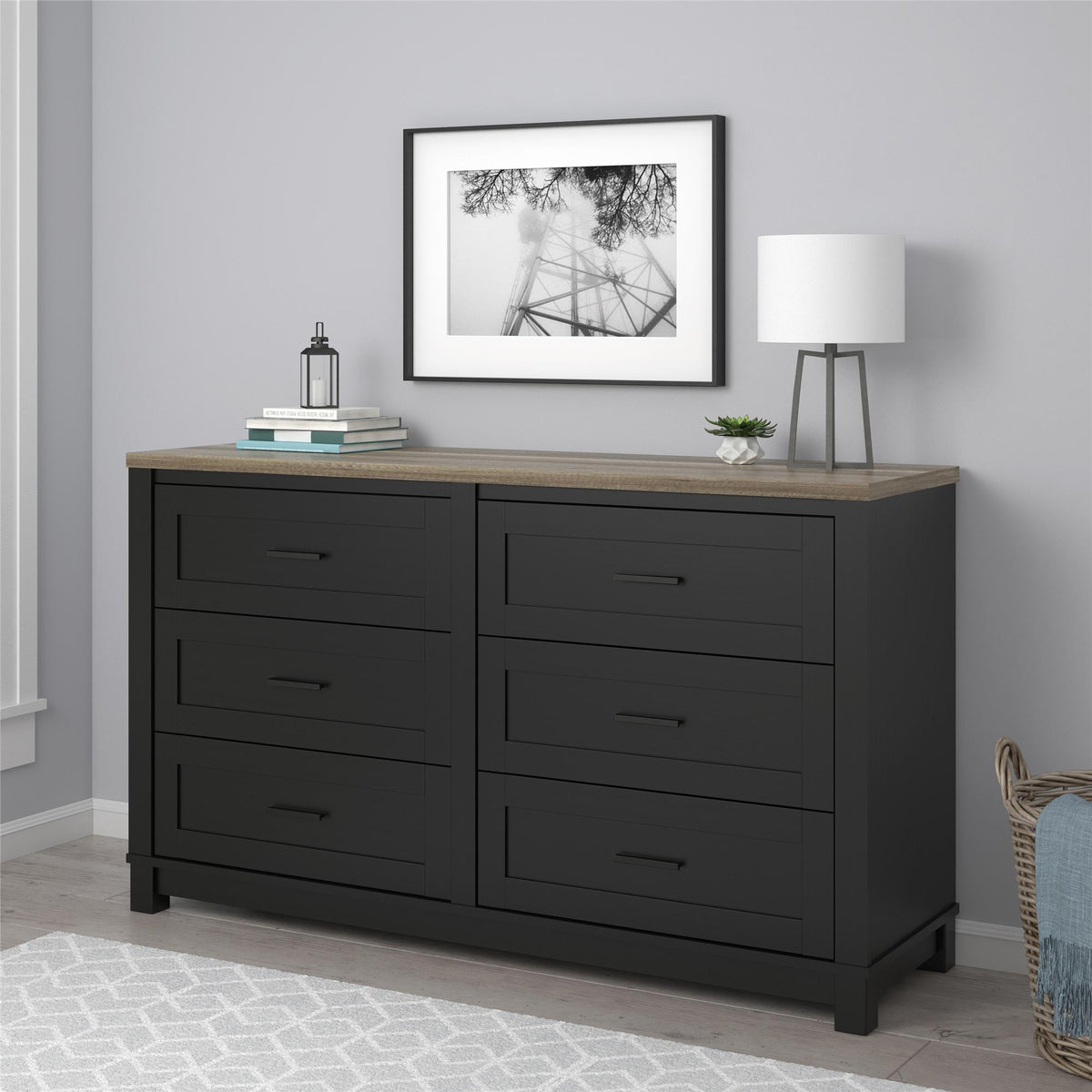 Ameriwood 6 outlet drawer dresser