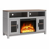 Carver Electric Fireplace TV Stand for TVs up to 60", Gray - Gray