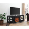 Parsons Electric Fireplace TV Stand for TVs up to 65", Black - Black
