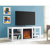 Parsons Electric Fireplace TV Stand for TVs up to 65", White - White