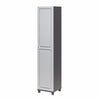 Kendall 16" Utility Storage Cabinet, Graphite Gray/Light Gray - Gray