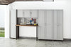 Kendall 24" Utility Storage Cabinet, Graphite Gray/Light Gray - Gray