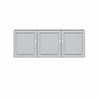 Kendall 54" Wall Cabinet, Graphite Gray/Light Gray - Gray
