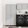 Kendall 36" Utility Storage Cabinet, Graphite Gray/Light Gray - Gray