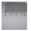 Camberly 3 Door Wall Cabinet with Hanging Rod, Graphite Gray - Graphite Grey