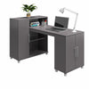 Camberly Hobby and Craft Desk with Storage Cabinet, Graphite Gray - Graphite Grey