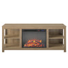 Melville Electric Fireplace Console TV Stand for TVs up to 65", Natural - Natural