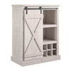 Knox County Bar Cabinet, Rustic White - Rustic White