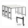 Park Hill Adjustable Height Over-The-Bed Desk with Castors, White - White