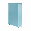 Aaron Lane Bookcase with Sliding Glass Doors, Pale Blue - Sea Blue