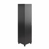 Lory 60" Tall Storage Cabinet, Black - Black