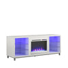 Lumina Fireplace TV Stand - White - 66”-70”