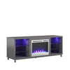 Lumina Fireplace TV Stand for TVs up to 70", Graphite Gray - Graphite - 66”-70”