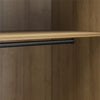 Lory 3 Door Wardrobe with Clothing Rod & Adjustable Shelving - Natural