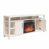 Garrick Electric Fireplace TV Console for TVs up to 75" - Ivory Oak