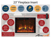 Barrow Creek Fireplace Console with Glass Doors for TVs up to 60" - White