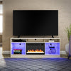 Luna Fireplace TV Stand for TVs up to 65" - Ivory Oak