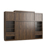 Signature Sleep Single Side Cabinet for Wall Beds with Pullout Nightstand and Storage - Columbia Walnut