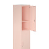 Mission District 2 Door Metal Locker Storage Cabinet - Pale Pink