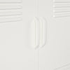 Mission District 4 Door Metal Locker Storage Cabinet - White