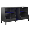 Falcon Youth Gaming TV Stand w/ LED Lights - Matte Black