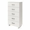 Southlander 5 Drawer Tall Dresser - White