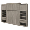 Signature Sleep Single Side Cabinet for Wall Beds with Pullout Nightstand and Storage - Gray Oak