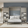Signature Sleep Single Side Cabinet for Wall Beds with Pullout Nightstand and Storage - Gray Oak