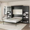 Signature Sleep Single Side Cabinet for Wall Beds with Pullout Nightstand and Storage - Black Oak