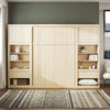 Paramount Single Side Cabinet for Wall Beds with Pullout Nightstand and Storage - Monterey Oak