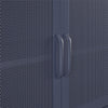 Channing 2 Door Storage Cabinet-Mesh Metal Locker - Navy