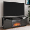 Mason Fireplace TV Stand for TVs up to 65", Black Oak - Black Oak