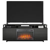 Mason Fireplace TV Stand for TVs up to 65", Black Oak - Black Oak