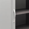 Kendall 16" Utility Storage Cabinet, Graphite Gray/Light Gray - Gray