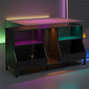 Falcon Youth Gaming TV Stand w/ LED Lights - Matte Black