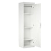 Her Majesty Single Wardrobe Side Storage Cabinet - White