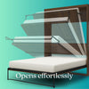 Queen Wall Bed Bundle with 8 inch Memory Foam Mattress Included - Gray Oak