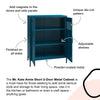 Annie Short Metal 2 Door Cabinet - N/A