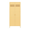 Annie Tall Metal 2 Door Cabinet - Yellow